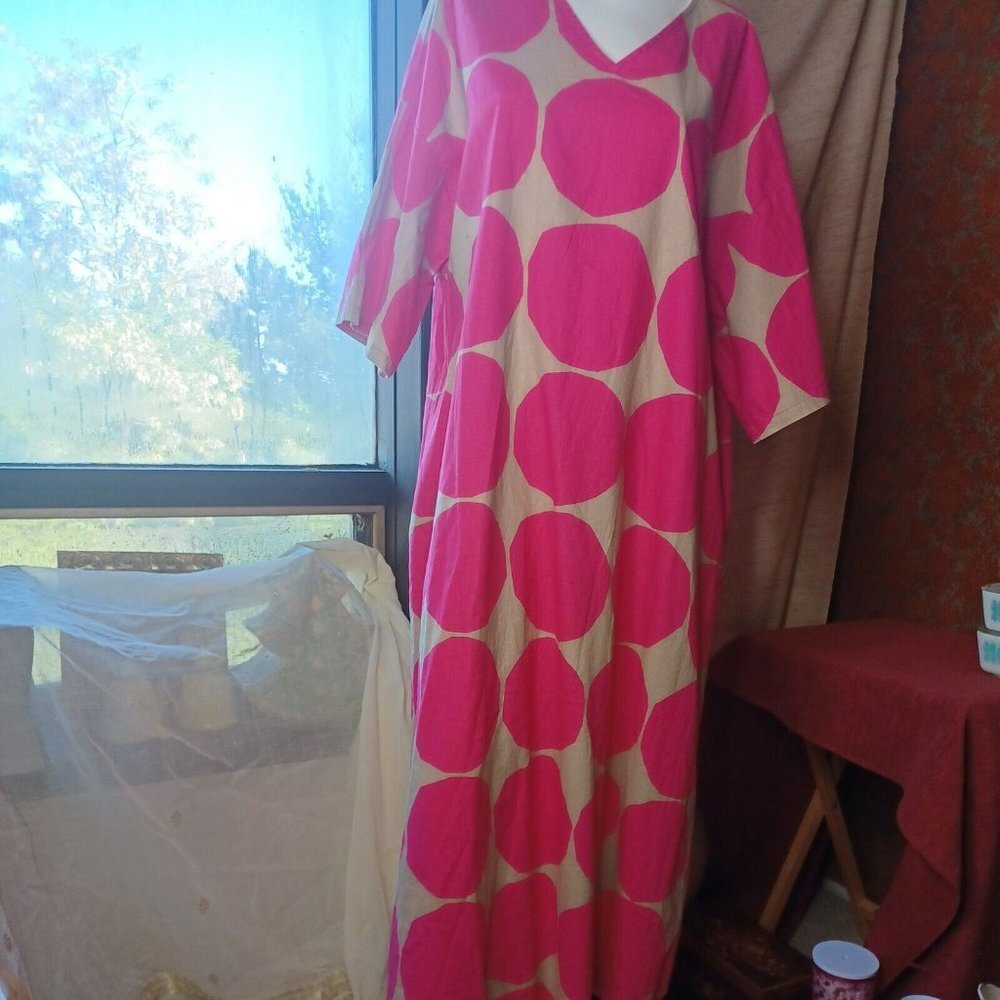Marimekko dress vintage long cotton  Large